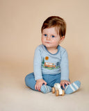 Bebe - ALVIN ORGANIC STRIPE LS BODYSUIT