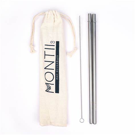 MontiiCo - Stainless Steel Straw Set - Original