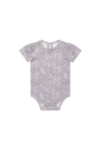 Jamie Kay - Organic Cotton Cap Sleeve Bodysuit - April Lilac