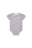 Jamie Kay - Organic Cotton Cap Sleeve Bodysuit - April Lilac