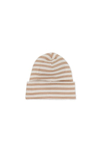 Jamie Kay - Organic Cotton Modal Lennon Beanie - Narrow Stripe Baker/Cloud