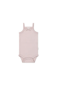 Jamie Kay - Organic Cotton Modal Singlet Bodysuit - Tulip Marle