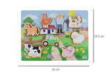 Eleganter - WOODEN CHUNKY AUSSIE FARM ANIMAL PUZZLE