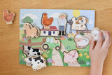 Eleganter - WOODEN CHUNKY AUSSIE FARM ANIMAL PUZZLE