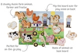 Eleganter - WOODEN CHUNKY AUSSIE FARM ANIMAL PUZZLE