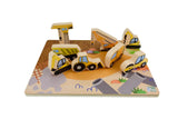 Eleganter - WOODEN CHUNKY CONSTRUCTION VEHICLE PUZZLE
