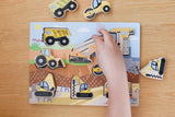 Eleganter - WOODEN CHUNKY CONSTRUCTION VEHICLE PUZZLE