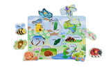 Eleganter - 2 IN 1 INSECTS AND THEIR HOMES PEG PUZZLE