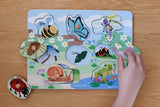 Eleganter - 2 IN 1 INSECTS AND THEIR HOMES PEG PUZZLE
