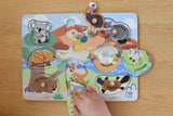 Eleganter - 2 IN 1 AUSSIE ANIMALS AND THEIR BABIES PEG PUZZLE
