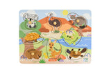 Eleganter - 2 IN 1 AUSSIE ANIMALS AND THEIR BABIES PEG PUZZLE