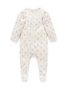 Purebaby - Primrose Thick Zip Growsuit