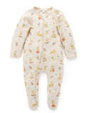 Purebaby - Thick Bunny Zip Growsuit