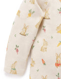 Purebaby - Thick Bunny Zip Growsuit