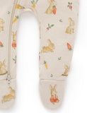 Purebaby - Thick Bunny Zip Growsuit