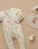 Purebaby - Thick Bunny Zip Growsuit