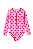 Milky - Polka Dot L/S Swimsuit