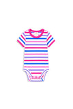 Milky - Pretty Pink Stripe Rib Bubbysuit