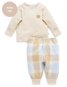 Purebaby - Mixed Flannelette PJ Set