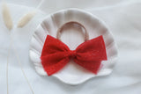 Confetti Kidz - Sparkly Cherry Tulle Bow - Clip