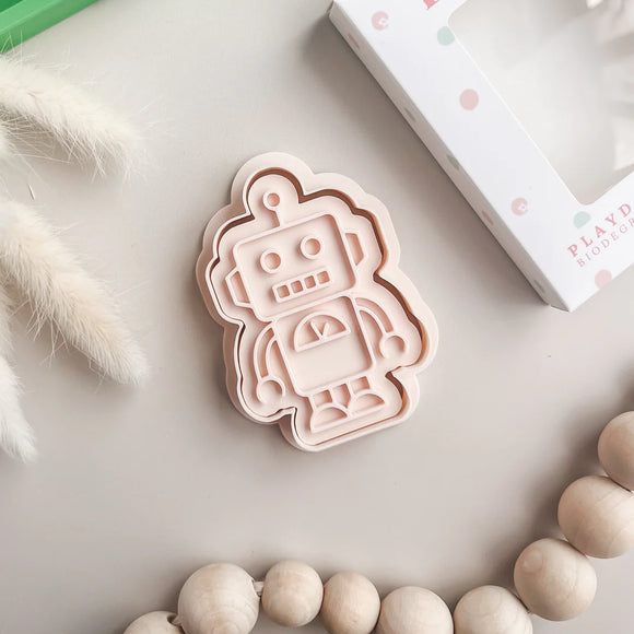 Play Sense - Eco Playdough Stamp | Robots/Beige