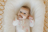 Confetti Kidz - Pink Posies | Bamboo Zipsuit