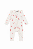 Confetti Kidz - Pink Posies | Bamboo Zipsuit