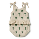 Wilson & Frenchy - Fleur Organic Knitted Jacquard Playsuit