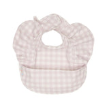 All4Ella - Recycled frills bib - Gingham Lilac