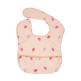 All4Ella - Recycled pouch bib - Strawberries