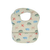 All4Ella - Recycled pouch bib - Dinosaurs