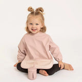 All4Ella - Recycled Long Sleeve Bib - Two-tone Pink