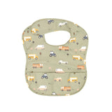All4Ella - Recycled Pouch Bib - Trucks
