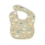 All4Ella - Recycled Pouch Bib - Trucks