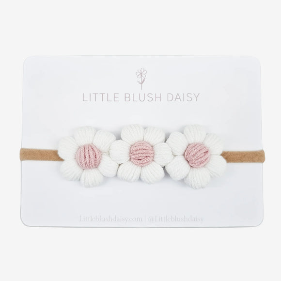 Little Blush Daisy - Headband | Puff Daisy | White