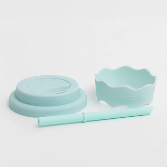 Chino Club - 4oz Blue Lid Straw Band Accessory Kit