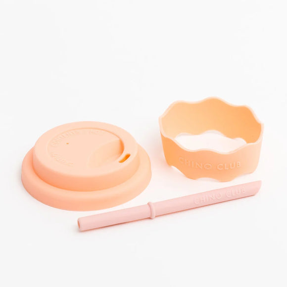 Chino Club - 4oz Pink Lid Straw Band Accessory Kit