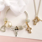 Lauren Hinkley - Cross Charm Bracelet