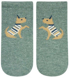 Toshi - Organic Socks Ankle Jacquard - Indent - Lap Dog