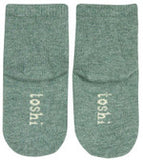 Toshi - Organic Socks Ankle Jacquard - Indent - Lap Dog