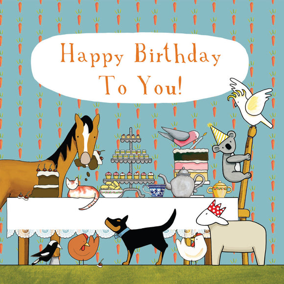 Red Tractor Designs - Afternoon Tea - Square Card