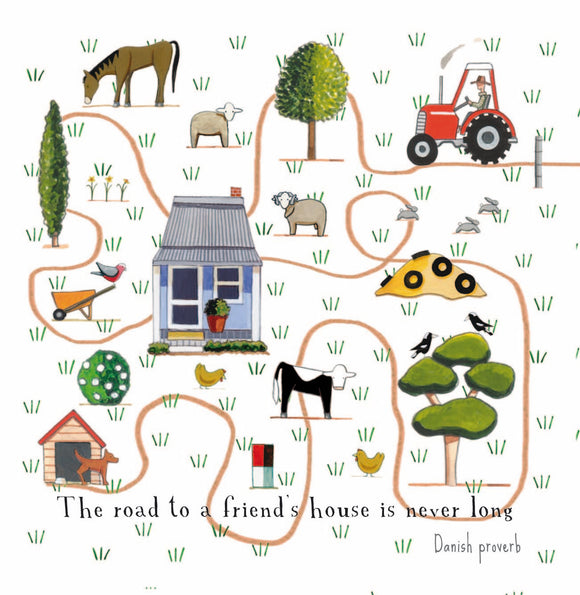 Red Tractor Designs - Piambong Road - Square Card