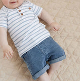 Aster & Oak - Mid Wash Denim Shorts