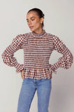 LJC - Violet Shirt Cotton - Chocolate Gingham