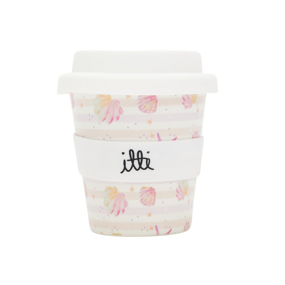 itti - Bamboo Cino Cup + 2 Straws - Seashells