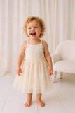Confetti Kidz - Ribbed Tulle Dress - Sunshine Print