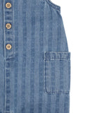 Bebe - SWAY DENIM STRIPE ROMPER