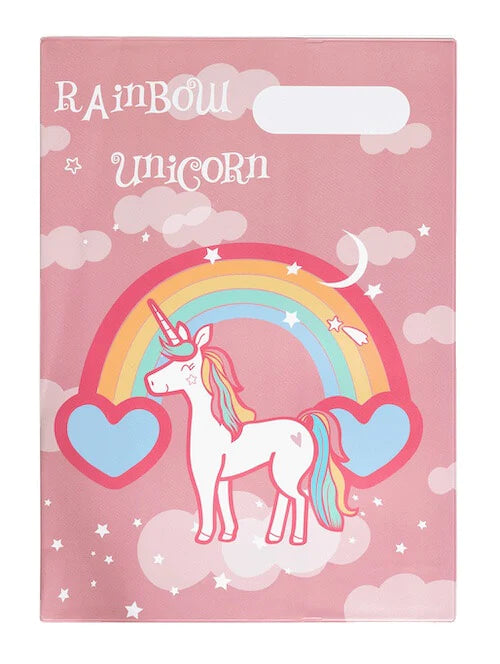 Spencil - A4 Book Cover - Rainbow Unicorn