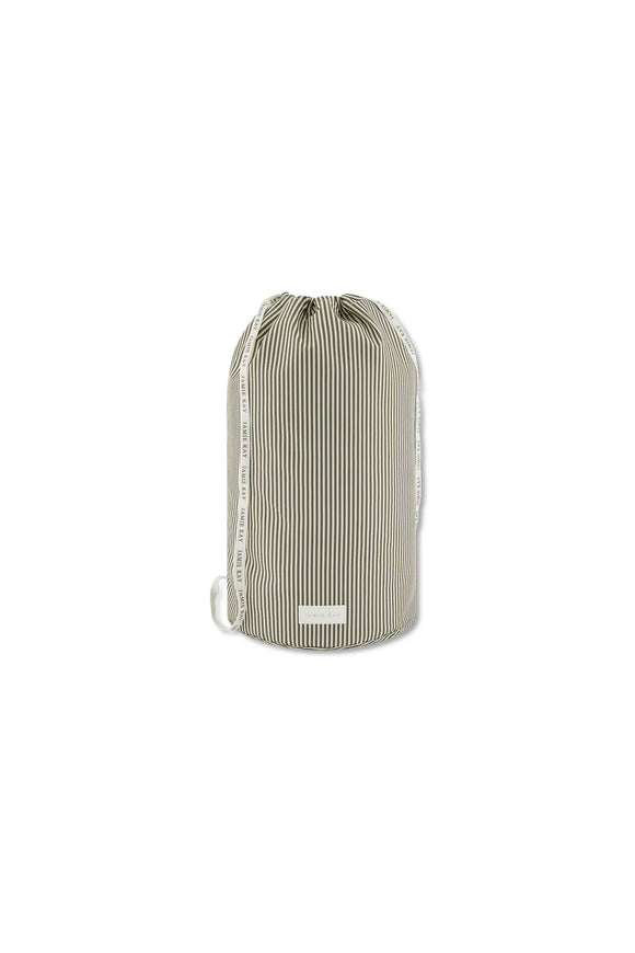 Jamie Kay - Swim Bag - Fine Vertical Stripe Dark Olive