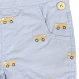 Korango - Embroidered Truck Chambray Overall Light